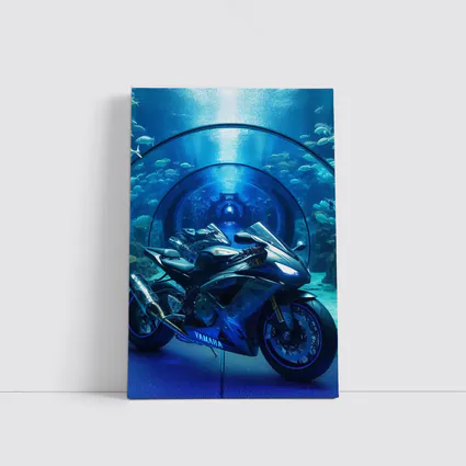 Yamaha Sport Bike Underwater Aquarium Tunnel