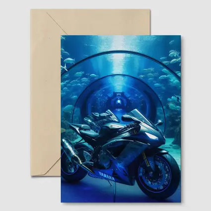 Yamaha Sport Bike Underwater Aquarium Tunnel