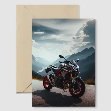 Ducati Streetfighter Mountain Road Dramatic Sky