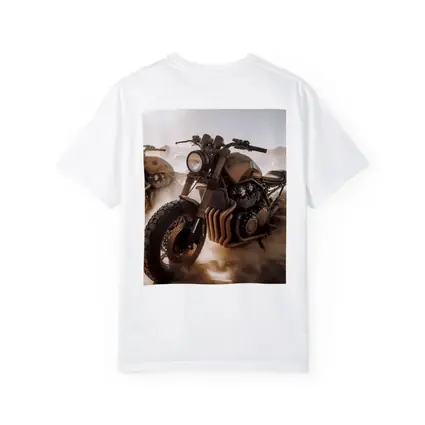 Desert Scrambler Motorcycle Sand Dunes Art