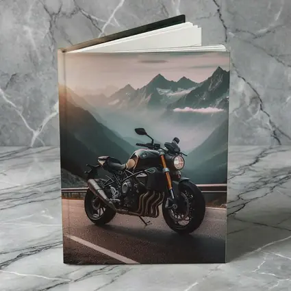 Naked Streetfighter Motorcycle Mountain Road Sunset