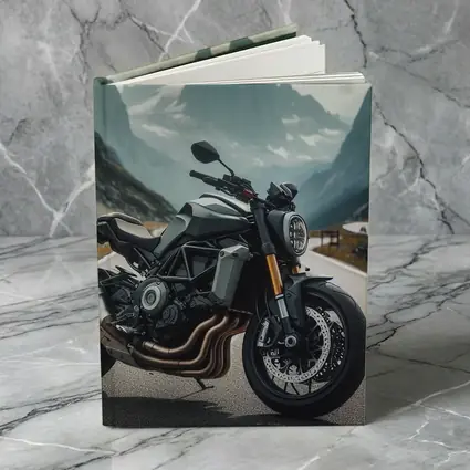 Naked Streetfighter Motorcycle Alpine Mountain Road