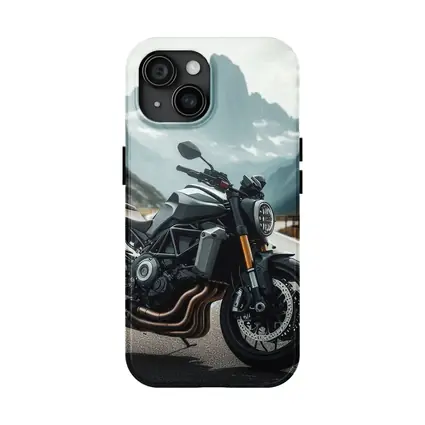 Naked Streetfighter Motorcycle Alpine Mountain Road