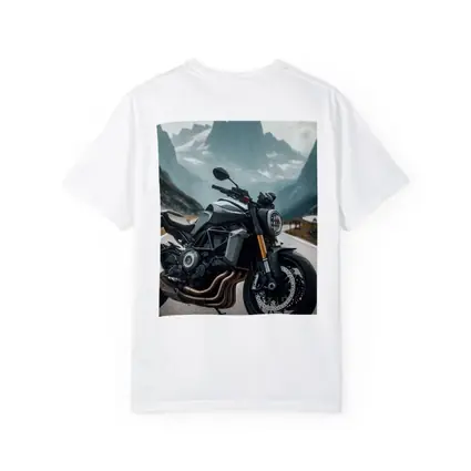 Naked Streetfighter Motorcycle Alpine Mountain Road