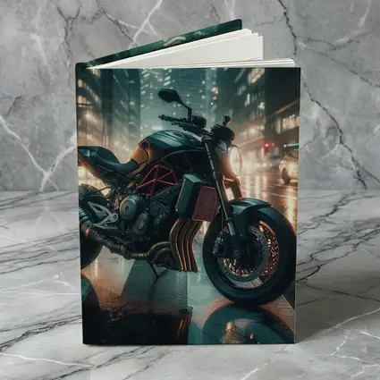 Dark Naked Bike Motorcycle Rainy City Night