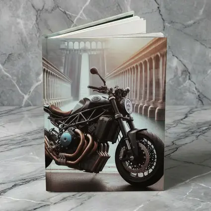 Dark Naked Streetfighter Motorcycle Near Concrete Dam