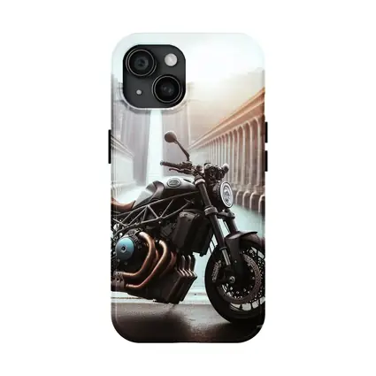 Dark Naked Streetfighter Motorcycle Near Concrete Dam