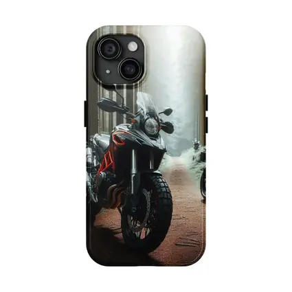 Adventure Dual Sport Bike Misty Forest Trail