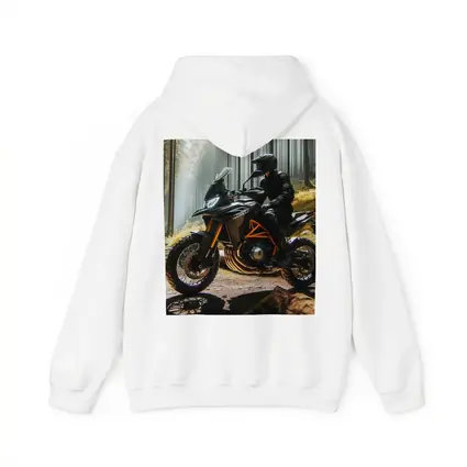 KTM Adventure Motorcycle Rider Forest Light