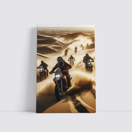 Desert Dune Rally Motorcycles Sand Storm Riders