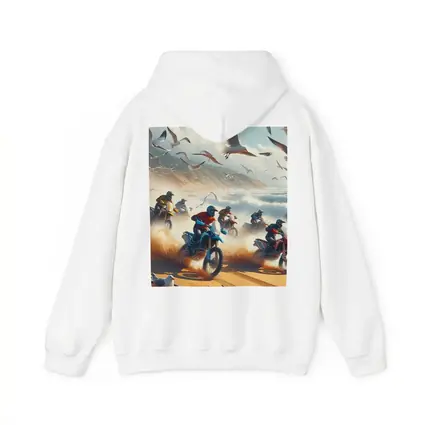 Motocross Riders Racing On Sandy Beach