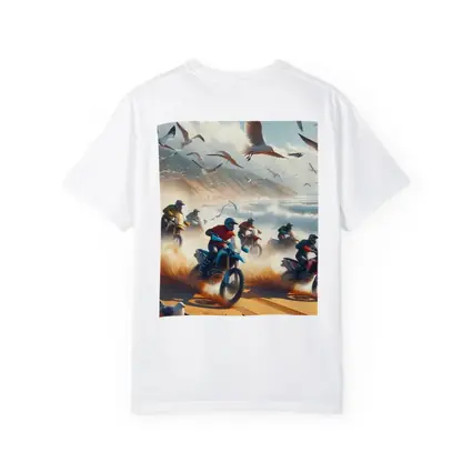 Motocross Riders Racing On Sandy Beach