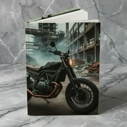 Scrambler Motorcycle Dark Industrial Abandoned Factory