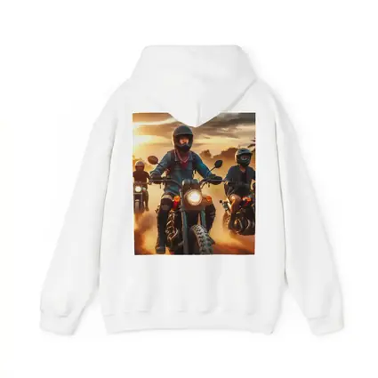 Women Riders Motorcycles Dusty Sunset Road