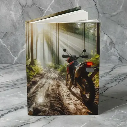 Adventure Dual Sport Bike Misty Forest Trail