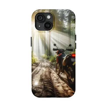 Adventure Dual Sport Bike Misty Forest Trail