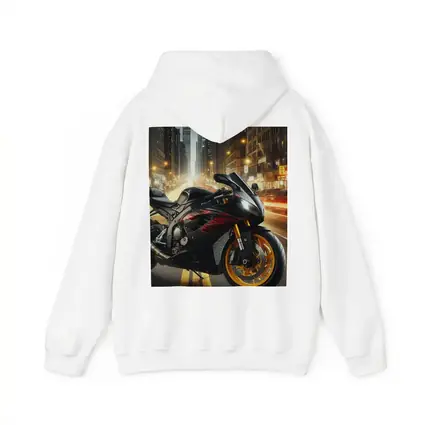 Black Sport Bike City Night Street