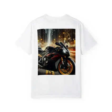 Black Sport Bike City Night Street
