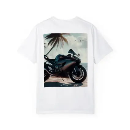 Sport Bike Superbike Parked on Tropical Beach