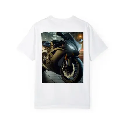 Black Sport Bike City Night Street