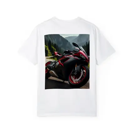 Red Black Sport Bike Mountain Road