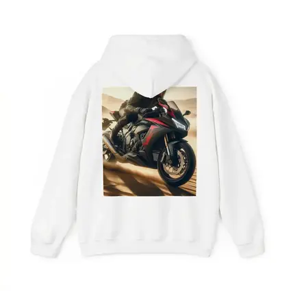 Sport Bike Rider Racing Through Desert Dunes