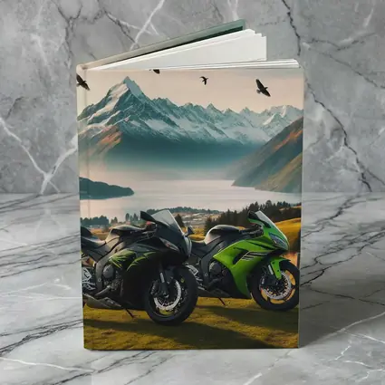 Kawasaki Sport Bikes Mountain Lake Landscape