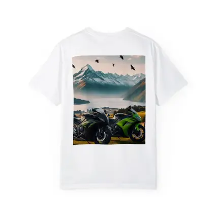 Kawasaki Sport Bikes Mountain Lake Landscape