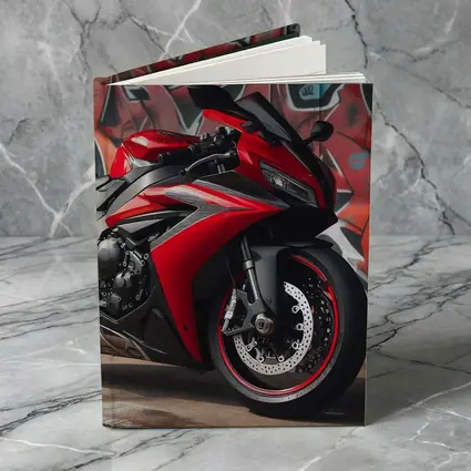 Red Sport Bike Against Graffiti Wall
