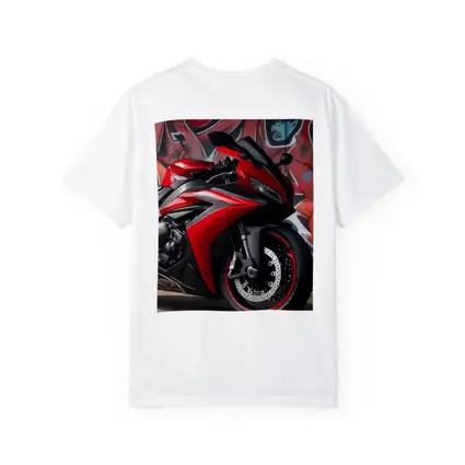 Red Sport Bike Against Graffiti Wall