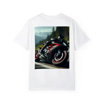 Black Red Sport Bike Mountain Road
