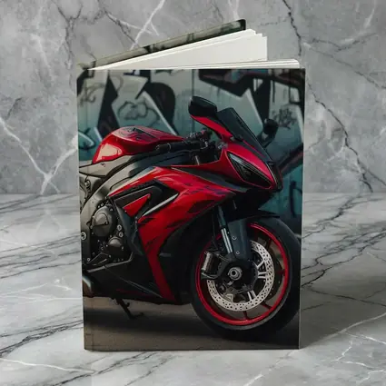 Red Sport Bike Against Graffiti Wall