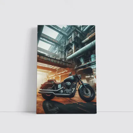 Harley Davidson Cruiser Industrial Factory Background