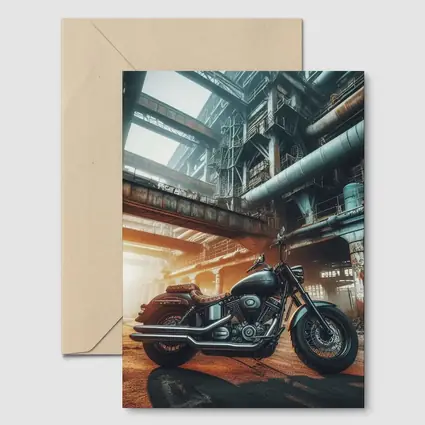 Harley Davidson Cruiser Industrial Factory Background