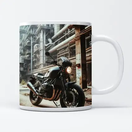 Cafe Racer Motorcycle Abandoned Industrial Factory