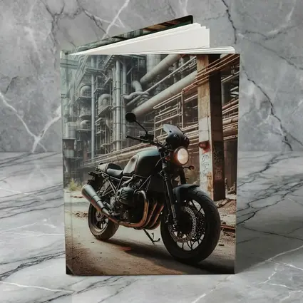 Cafe Racer Motorcycle Abandoned Industrial Factory