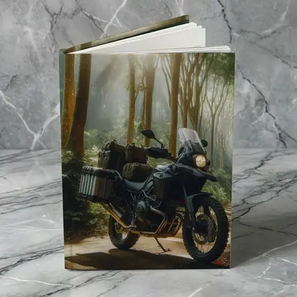 Adventure Dual Sport Bike Misty Forest Trail