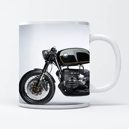 BMW Cafe Racer Custom Black Motorcycle Studio
