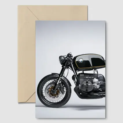 BMW Cafe Racer Custom Black Motorcycle Studio