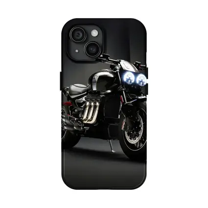 Triumph Rocket Motorcycle Dark Studio Background
