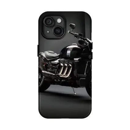 Triumph Rocket Motorcycle Dark Studio Background