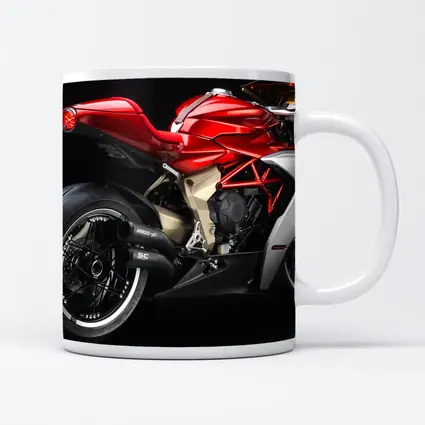 MV Agusta Superveloce Red Motorcycle Dark Background
