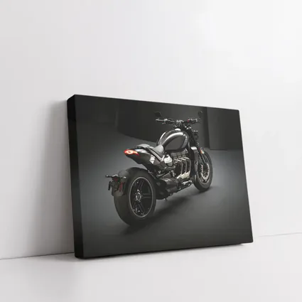 Triumph Rocket Motorcycle Dark Studio Background