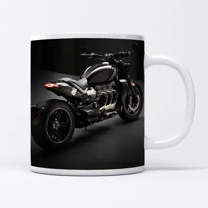Triumph Rocket Motorcycle Dark Studio Background