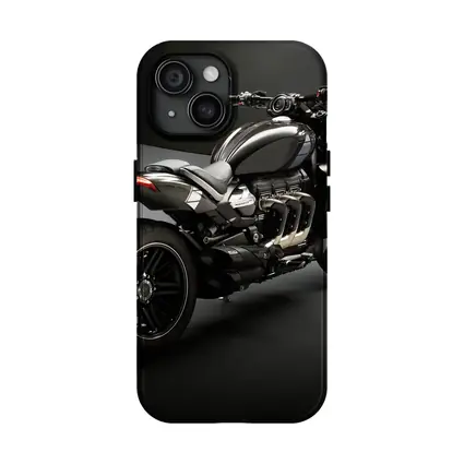 Triumph Rocket Motorcycle Dark Studio Background