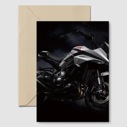 Suzuki Katana Motorcycle Dark Smoky Background