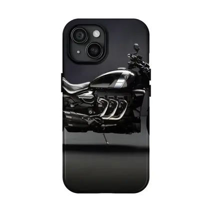 Triumph Rocket Motorcycle Dark Studio Background