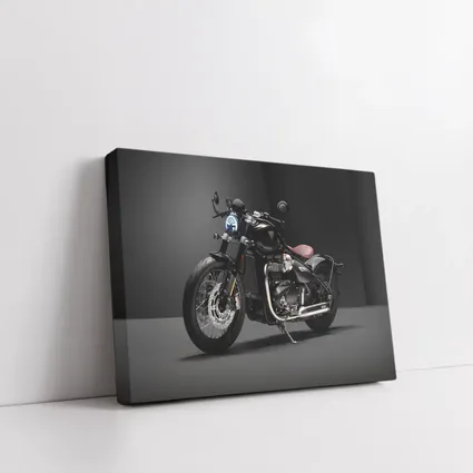 Triumph Bobber Black Motorcycle Dark Studio