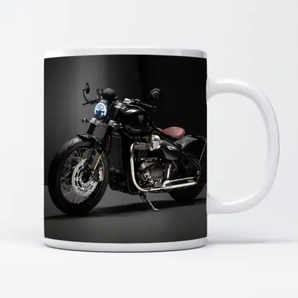 Triumph Bobber Black Motorcycle Dark Studio