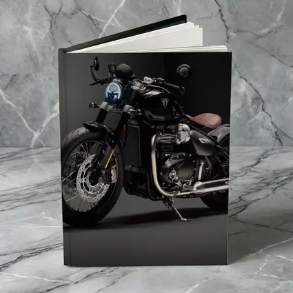 Triumph Bobber Black Motorcycle Dark Studio